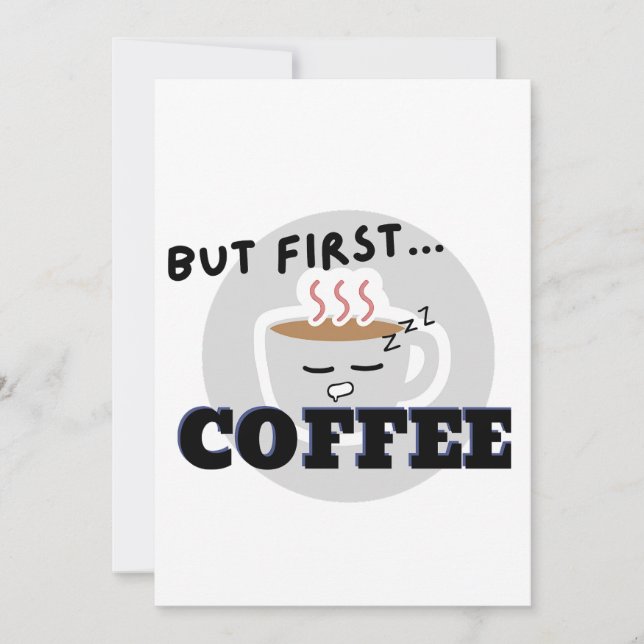 Niedliches Logo für den Cup, aber zuerst...Kaffee Einladung (Vorderseite)