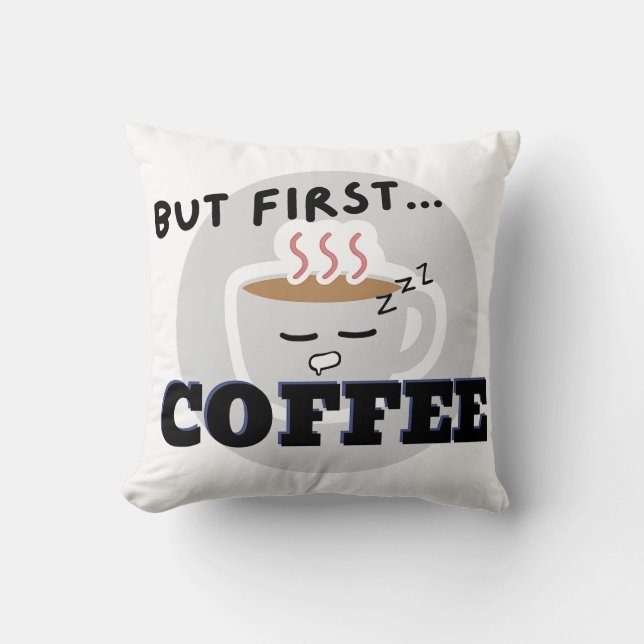 Niedliches Logo für den Cup, aber zuerst...Kaffee Kissen (Vorderseite)