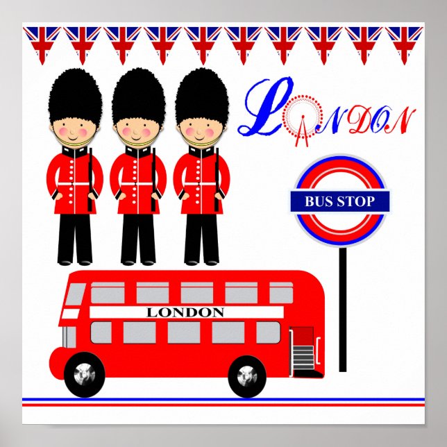 Niedliches Londoner Kinobild Poster (Vorne)