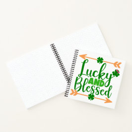NIEDLICHES LUCKY- UND BLESSED-IRISH-SPRICHWORT NOTIZBUCH