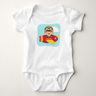 Niedliches Luftfahrzeug von Aviator für Kleinkinde Baby Strampler