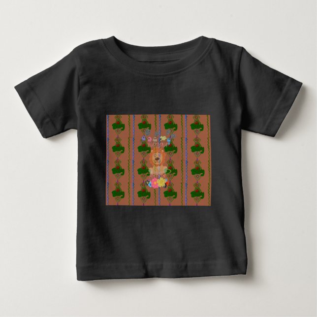 Niedliches lustiges Baby-Löwe-König Hakuna Matata Baby T-shirt (Vorderseite)