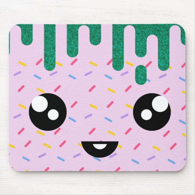 niedliches, lustiges Eiskrem Mousepad (Vorne)