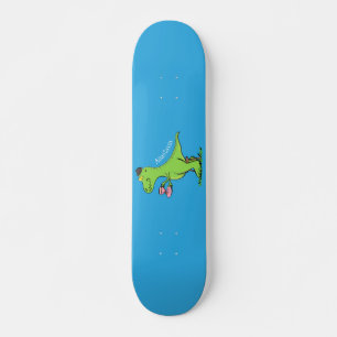 Niedliches, lustiges Grün zum Rex-Dinosaurier-Cart Skateboard