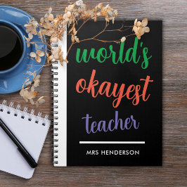 Niedliches lustiges Lehrerbewertungs-Notizbuch Notizblock