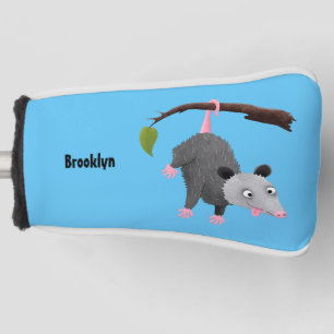 Niedliches lustiges Opossum aus Cartoon Golf Headcover
