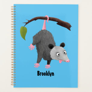 Niedliches lustiges Opossum aus Cartoon Planer