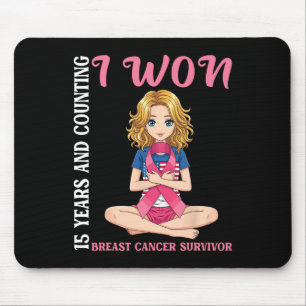 Niedliches Mädchen 15 Jahre und zählen ich gewann Mousepad
