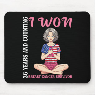 Niedliches Mädchen 36 Jahre und zählen ich gewann Mousepad