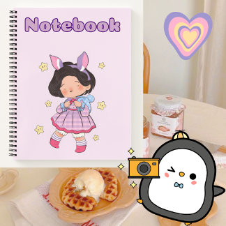 Niedliches Mädchen 🌸 Geschenk für Ihre Tochter ✨  Notizbuch