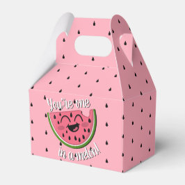 Niedliches Mädchen im Melon Watermelon Girl 1. Geb Geschenkschachtel