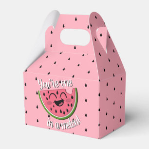 Niedliches Mädchen im Melon Watermelon Girl 1. Geb Geschenkschachtel