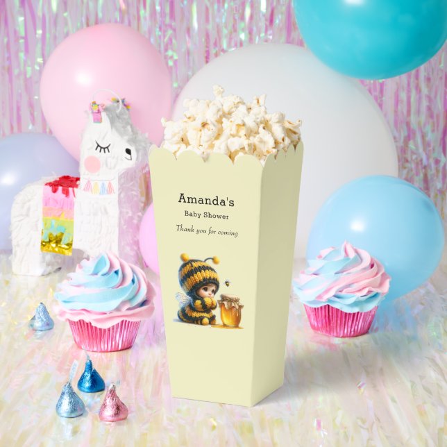 Niedliches Mädchen in Bee Costume mit Honey Baby D Geschenkschachtel (Party)