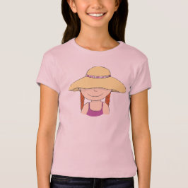 Niedliches Mädchen in der großen Sonne, im Sommer  T-Shirt