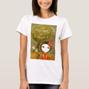 Niedliches Mädchen - können Sie ein Geheimnis T-Shirt