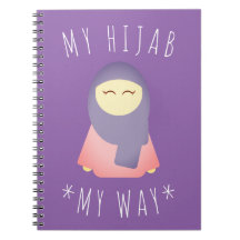 NIEDLICHES MÄDCHEN MIT HIJAB NOTEBOOK ISLAMIC GIFT