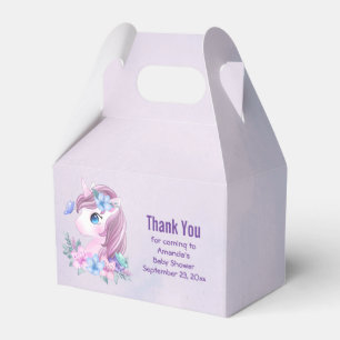 Niedliches & magisches Baby-Einhorn mit großen Aug Geschenkschachtel
