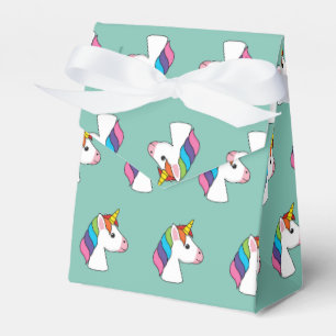 Niedliches magisches Einhorn mit farbenfroher Haar Geschenkschachtel