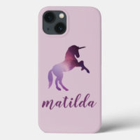niedliches magisches lila Einhorn