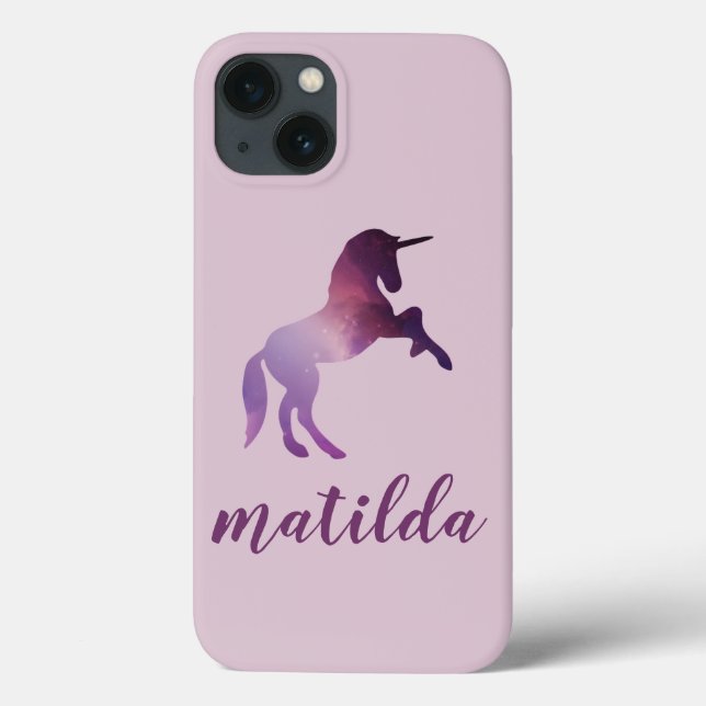 niedliches magisches lila Einhorn Case-Mate iPhone Hülle (Rückseite)