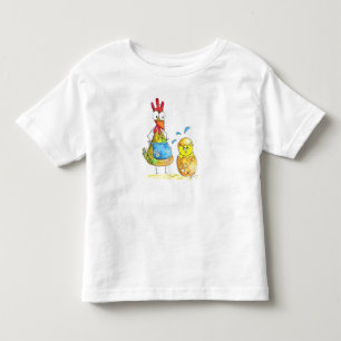 Niedliches Mama-Hühnchen mit Baby Kleinkind T-shirt