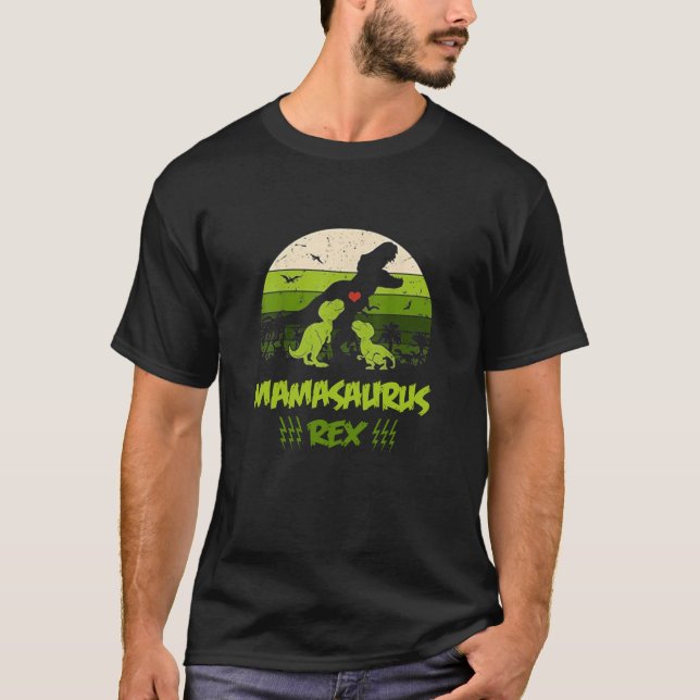 Niedliches Mamasaurus Rex 2020 Geschenk für Mamas T-Shirt (Vorderseite)