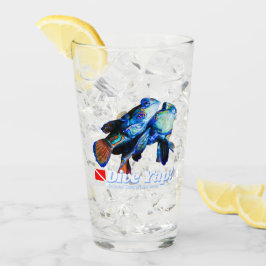 Niedliches Mandarinenpaar Glas