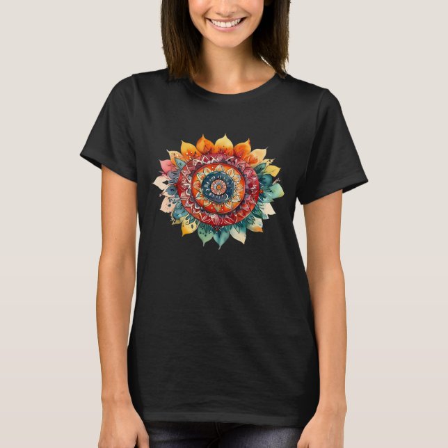 Niedliches Mandela T - Shirt farbenfrohe Gestaltun (Vorderseite)