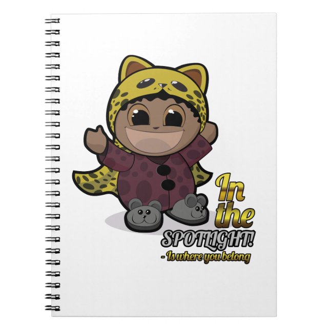 Niedliches Manga-Cartoon-Notebook Notizblock (Vorderseite)