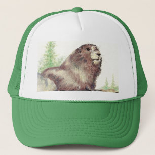 Niedliches Marmot, Natur, Wildtiere Truckerkappe