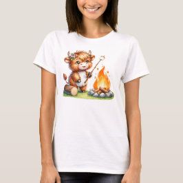 Niedliches Marshmallow-Camping T-Shirt