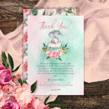 Niedliches Maul rosa | Mint Girl Baby Dusche