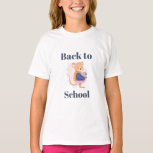 niedliches Mausdesign in der Schule T-Shirt