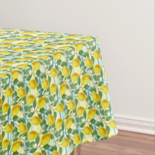 Niedliches mediterranes Sommerlemon Tischdecke