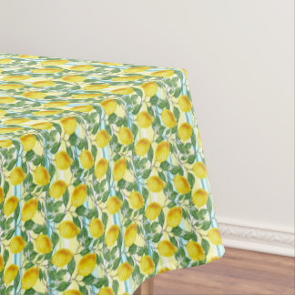 Niedliches mediterranes Sommerlemon Tischdecke