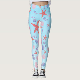 Niedliches Meer Muschel Seestern Küste Summer Ocea Leggings