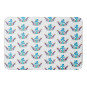 Niedliches Meer Octopus bunt Bath Mat Badematte