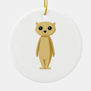 Niedliches Meerkat. Keramikornament