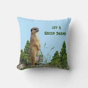 Niedliches Meerkat Tier - Kissen