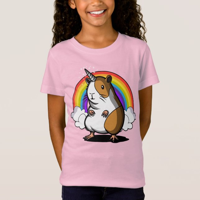 Niedliches MeerschweinchenUnicorncavy-Haustier T-Shirt (Vorderseite)