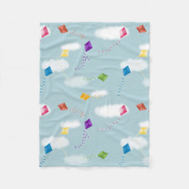Niedliches mehrfarbiges Kites Kids-Muster Fleecedecke