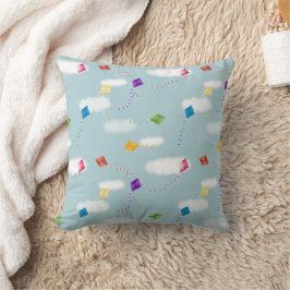Niedliches mehrfarbiges Kites Kids-Muster Kissen