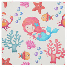 Niedliches Mermaid-Muster Unterwasserthemenprogram