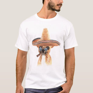 Niedliches mexikanisches Aquarell-Chihuahua T-Shirt