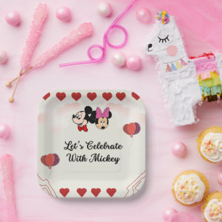 Niedliches Mickey-Thema Pappteller