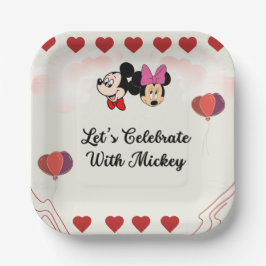 Niedliches Mickey-Thema Pappteller