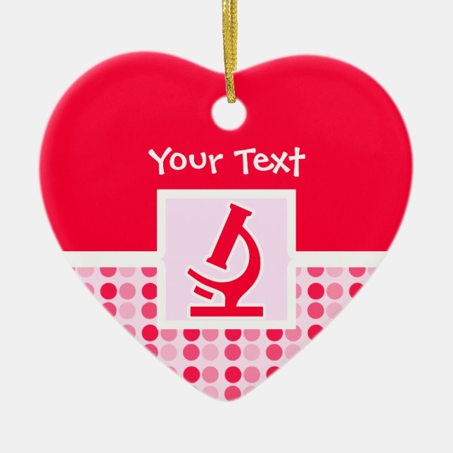 Niedliches Mikroskop Keramikornament (Vorne)