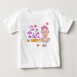 NIEDLICHES MILCHMÄDCHEN BABY T-SHIRT