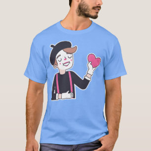 Niedliches Mime Herz T-Shirt