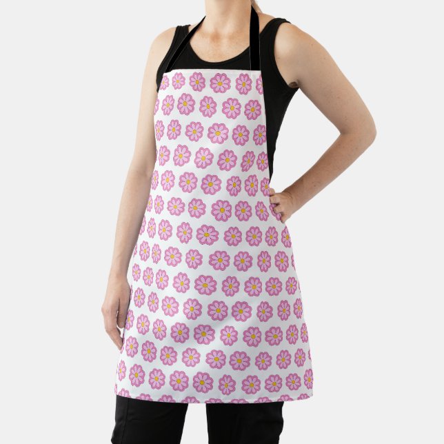 Niedliches Minimal Rosa Daisy Blume Muster drucken Schürze (InSitu)
